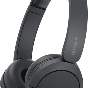 Sony WH-CH520 Wireless Bluetooth Headphones - Up to 50 Hours Battery Life with Quick Charge Function, On-Ear Model - Black | Up to 50 hours of playback, USB-C charging, SBC and Aac, 30mm driver, built-in microphone, ~147G, 10m range